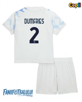 Inter Milan Denzel Dumfries #2 Echipament de Fotbal Replică 2025-26 Copii Deplasare (+ Șorturi)